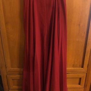Nasty Gal Red Maxi Skirt